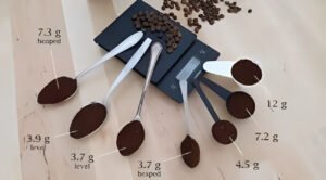 How many spoons of ground coffee per cup